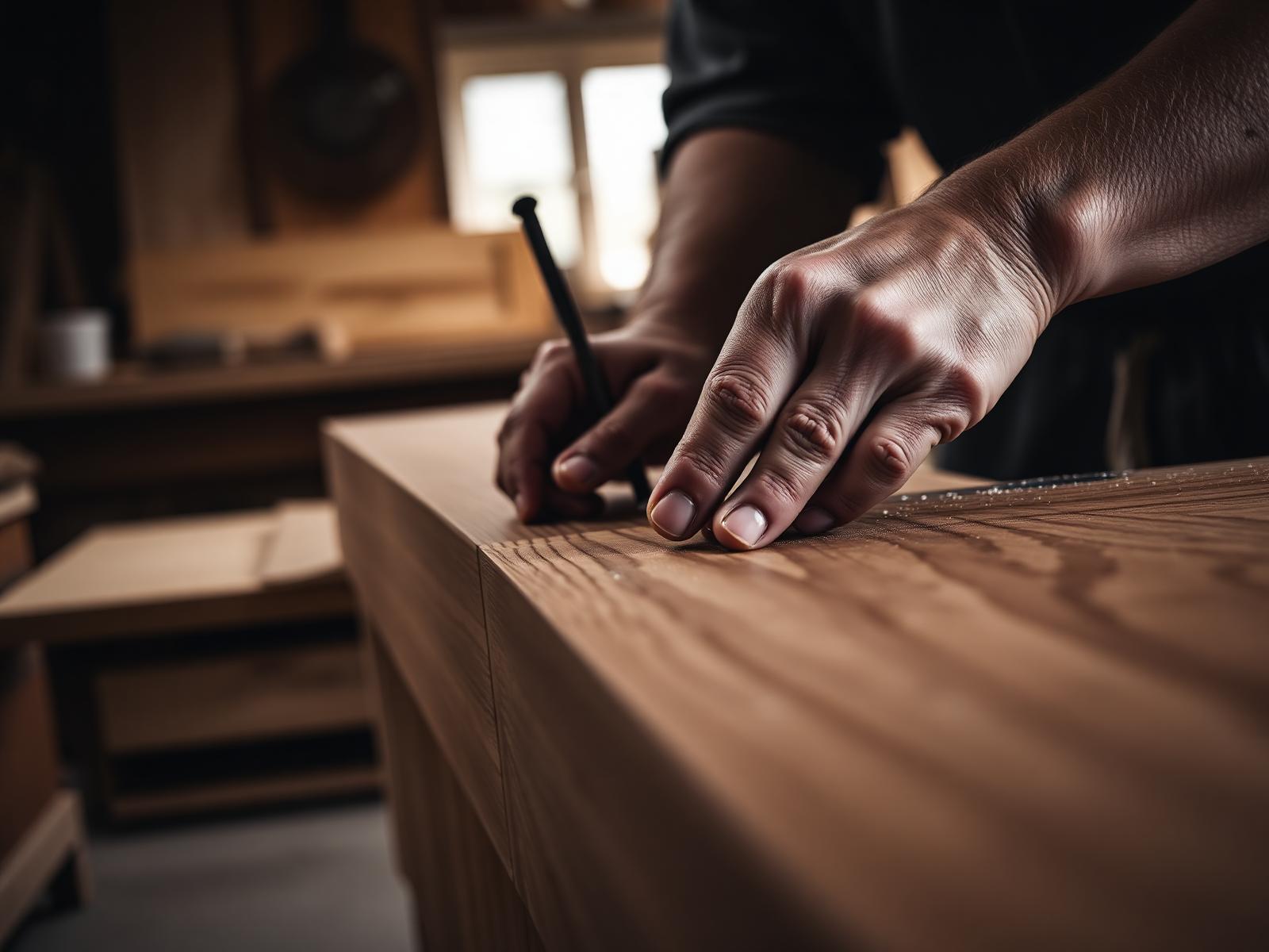 Craftsman at work in the Legong workshop